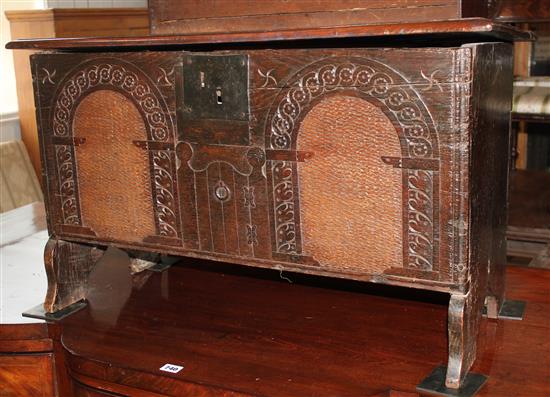 17th century style oak coffer